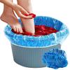 100-Count Blue Disposable Spa Liners, 48" x 48" x 9.5 Mic, Elastic Design for a Secure Fit, Suitable for Various Foot Soak Setups, Ideal for Everyday Use view 1