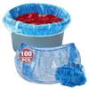 100-Count Blue Disposable Spa Liners, 48" x 48" x 9.5 Mic, Elastic Design for a Secure Fit, Suitable for Various Foot Soak Setups, Ideal for Everyday Use view 2