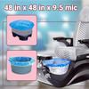 100-Count Blue Disposable Spa Liners, 48" x 48" x 9.5 Mic, Elastic Design for a Secure Fit, Suitable for Various Foot Soak Setups, Ideal for Everyday Use view 3