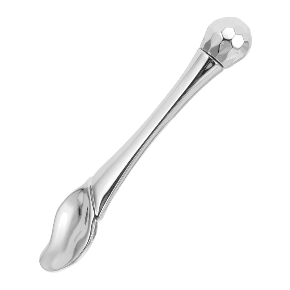 FOYTOKI Eye Cream Applicator Stick with Roller Ball Metal Face Cream Spatula for Gentle Eye Massage Alleviate Puffiness for Skincare Routine