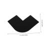 Healeved Beard Template Card Hairline Design Tool Barber Styling Ruler Beard Shaper Men's view 2