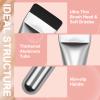 Flat Foundation Brush for Liquid Makeup,14CM Premium Fast Flawless Flat Top Kabuki Makeup Brushes Face Cosmetics Concealer Brush for Liquid, Blending, Powder, Cream, Powder, Blush, Buffing Silver view 4