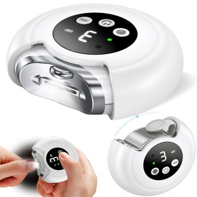 2025 New 3-in-1 Electric Nail Clippers, Baby Nail File, 3-Speeds, Polishing Automatic Nail Trimmer with Nail Chip Storage & LED Light, Rechargeable Safety Cutter for Women, Men, Baby, Seniors