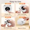 2025 New 3-in-1 Electric Nail Clippers, Baby Nail File, 3-Speeds, Polishing Automatic Nail Trimmer with Nail Chip Storage & LED Light, Rechargeable Safety Cutter for Women, Men, Baby, Seniors view 3