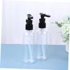 Beatifufu 4pcs Mini Travel Bottles Lotion Pump Reusable and Refillable Shampoo Dispensers for Liquid Soaps Body Wash Face Wash Essential Oils and More Press Pump Plastic view 3