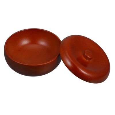 FUNOMOCYA Wooden Shaving Soap Bowl Lid Essential Grooming Tool for Men Efficient Lathering Shaving Cream Dish Elegant Design for Facial Care and Cleanliness