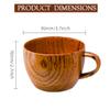 Danweix Wooden Shaving Bowl with Handle, Shaving Soap & Cream Bowl for Men Classic Style Easy to Lather Fits Wet Shaving (2#) view 2