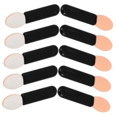 Beatifufu 10pcs Eyeshadow Applicator Brush Versatile Sponge Tipped Makeup Tool for Eyeshadow Lipstick and Concealer Portable and for