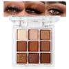 9 Color Brown Eyeshadow Palette - Rose Gold Dark Brown Bronze Naked Matte & Glitter Shades, Long-Lasting, Waterproof & Blendable, Natural Nude Eye Shadow Set sombras para ojos (Chocolate) view 1