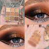 9 Color Brown Eyeshadow Palette - Rose Gold Dark Brown Bronze Naked Matte & Glitter Shades, Long-Lasting, Waterproof & Blendable, Natural Nude Eye Shadow Set sombras para ojos (Chocolate) view 4