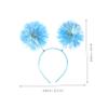 NAMOARLY 2pcs Pompom Tinsel Headbands Sparkly Hair Accessories for Birthdays Christmas Parties and Cosplay Events Lightweight and Comfortable Design view 2