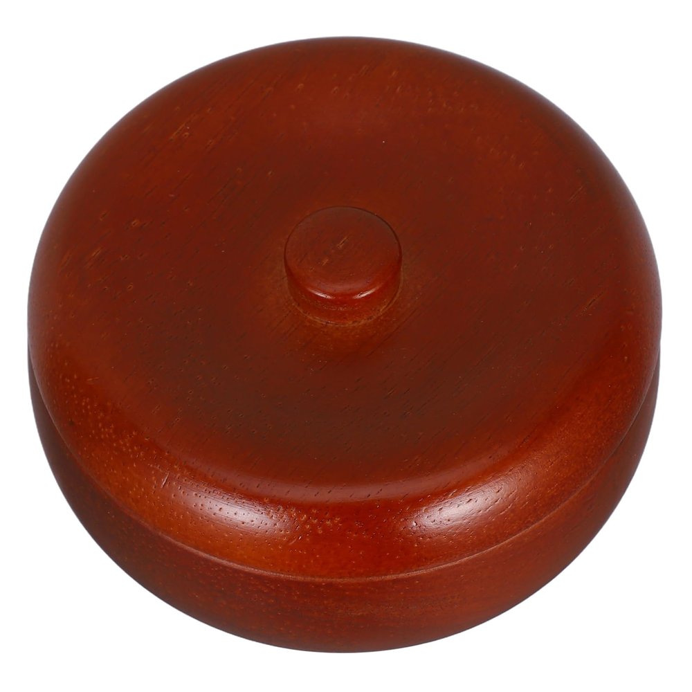 NAMOARLY Shaving Foam Bowl Barber Cup Wooden Shaving Brush Bowl Lid Beard Lathering Pot for Men