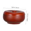 NAMOARLY Shaving Foam Bowl Barber Cup Wooden Shaving Brush Bowl Lid Beard Lathering Pot for Men view 2