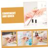 NOLITOY 6pcs Stainless Steel Nail Cuticle Pusher for Gel Polish Removal and Cleaning Manicure Tools for Home and Salon Use Finish view 3