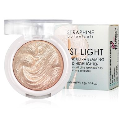Seraphine Botanicals First Light Superfine Ultra Beaming Baked Highlighter (Melon Sorbet, Full Size)