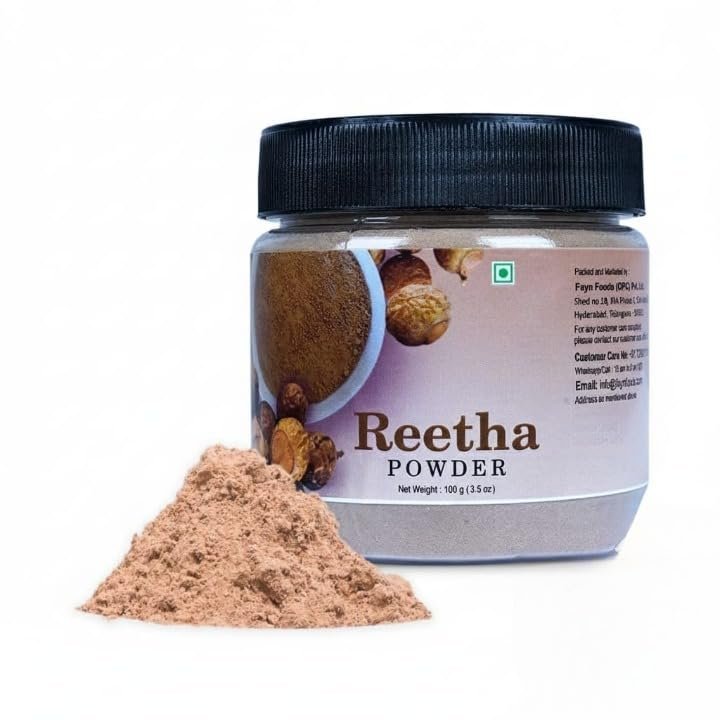 100% Natural Pure Aritha Powder for Hair care | Herbal (Sapindus Trifoliatus) Ritha Powder DIY Hair Mask -100 gm