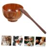 Mikinona Facial Mask Mixing Bowl Wood Mask Bowl Kit Set Mixing Rod Skin-friendly Tools view 2
