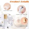 Doromy 8Packs 10ml Refillable Glass Roller Bottles Frosted Comestic Container with Wooden Caps Essential Oil Roll On Portable Roller Bottles with Stainless Steel Roller Balls for Travel Home use view 3
