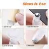 Doromy 8Packs 10ml Refillable Glass Roller Bottles Frosted Comestic Container with Wooden Caps Essential Oil Roll On Portable Roller Bottles with Stainless Steel Roller Balls for Travel Home use view 4