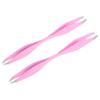 Anneome 2pcs Double Ended Stainless Steel Tweezers for Nail Art Pointed Tip Nail Crafts Tool for Rhinestone and Jewel Accessory for Precision Grooming view 1