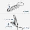 DUYHBAWRS Portable Nail Clippers Trimmer Stainless Steel Toenail Tools Manicure Thick Hard PU Leather view 2