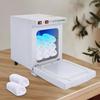 Barber Hot Towel Warmer,200W Professional Towel Warmer Cabinet With UV 11.6x8.3x10.3",For Spa Beauty Salon Hotel, White. view 3