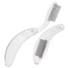minkissy 2Pcs Foldable Metal Eyebrow and Eyelash Comb Set Stainless Steel Beauty Tool for Makeup for Eyebrow Shaping and Eyelash Separation view 1
