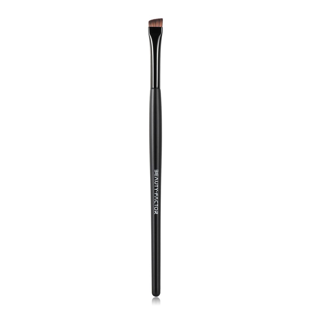 Eyebrow Brush for Groomed Brows - Professional Angled Brush and Spoolie for Precise Application, Blending, and Shaping of Brow Pencils, Powders, and Gels - Ideal for Natural or Defined Brow Looks