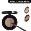 Eyebrow Brush for Groomed Brows - Professional Angled Brush and Spoolie for Precise Application, Blending, and Shaping of Brow Pencils, Powders, and Gels - Ideal for Natural or Defined Brow Looks view 4