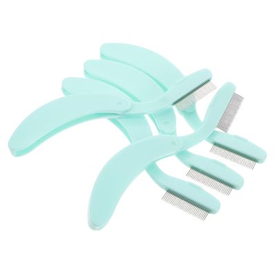 Baluue 5pcs Metal Eyebrow Comb and Eyelash Separator Foldable Design for Easy Grooming Durable and Portable Makeup Tool for Women for Lash and Brow Care