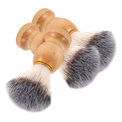 FOYTOKI 3pcs Soft Bristle Shaving Brush for Men Ergonomic Design for Facial Cleansing and Beard Grooming Handle Grooming Accessory