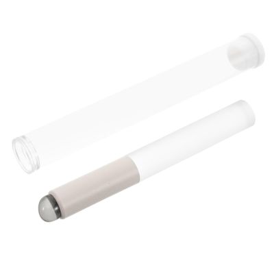 FRCOLOR Silicone Lip Brush Round Portable Small Lip Applicator for Lipstick Balm and Concealer Fashionable White Design for Travel and Everyday Use