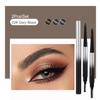 2 Pcs Black Eye Brow Pencils for Women,Natural Eyebrow Pencil with Dual-Sided Brow Brush,Waterproof Scalable Eyebrow Pencil Fine Tip, Defines,Fills Brow Makeup (Gery Black) view 2