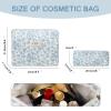 2PC Makeup Bag Set, Cute Cosmetic Bag for Women Girls, Floral Coquette Aesthetic Toiletry Bag, Travel Make Up Organizer Bag (South Twigs Flower) view 2