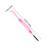 BIUDECO Folding Dual-Sided Eyelash Comb and Brow Brush Portable Grooming Tool for Eyelashes and Brows Convenient Makeup Accessory Transparent Red Hanging Pouch view 2