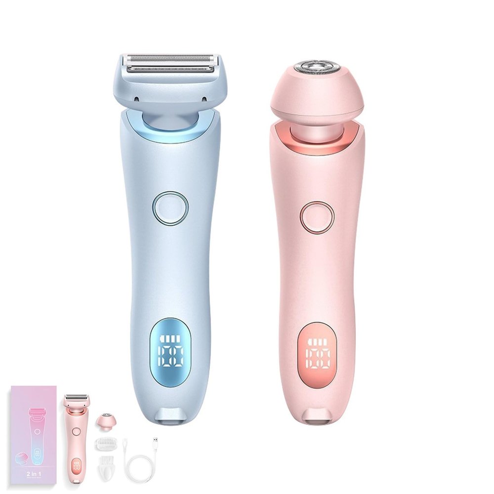 2-in-1 Women's Body Shaver, Lady Shaver, Dual Head Razor, Electric Razor for Women(Mix 2PCS)