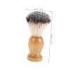 NOLITOY Handheld Portable Beard Brush Soft Bristles Shaving Brush Small Grooming Tool Barber view 2