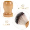 NOLITOY Handheld Portable Beard Brush Soft Bristles Shaving Brush Small Grooming Tool Barber view 3