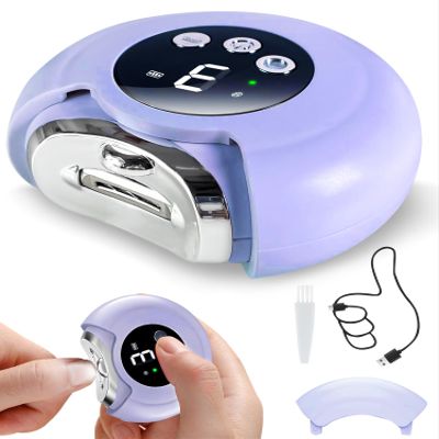 2025 New 3-in-1 Electric Fingernail Clippers,360 Rotation, 3-Speeds, Polishing Automatic Nail Trimmer with Nail Chip Storage & LED Light, Rechargeable Safety Trimmer for Women, Men, Baby, Seniors