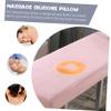 Anneome Beauty Salon Massage Bed Pillow Silicone Face Pillow Face down Spa Pillow for Students Office Workers view 3