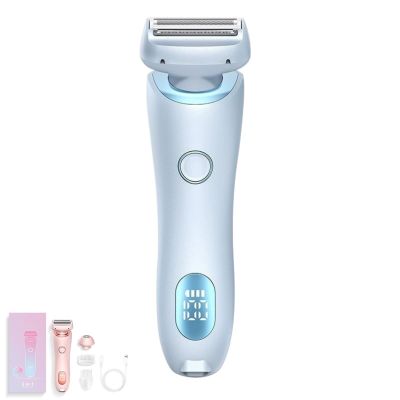 2-in-1 Women's Body Shaver, Lady Shaver, Dual Head Razor, Electric Razor for Women(Blue 1PCS)