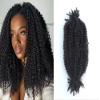 Spring Twist Hair Extensions Double Drawn Afro Kinky Curly Braiding Hair 100% Human Hair For Mini Twist Pre-separated Springy Afro Twist Hair Marley Twist Braiding Hair 20inch 3 Bundles view 1