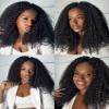 Spring Twist Hair Extensions Double Drawn Afro Kinky Curly Braiding Hair 100% Human Hair For Mini Twist Pre-separated Springy Afro Twist Hair Marley Twist Braiding Hair 20inch 3 Bundles view 4