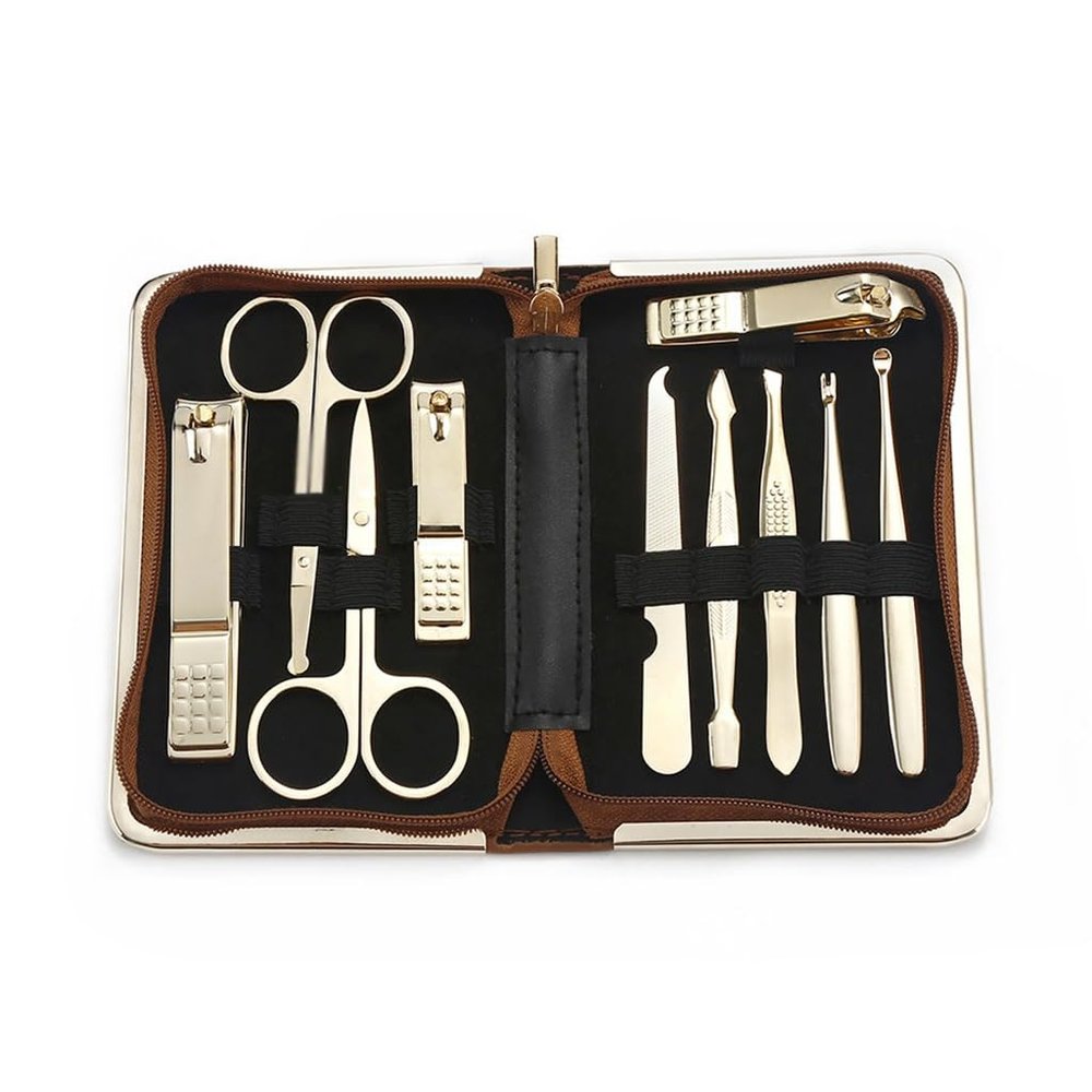 DUYHBAWRS Nail Clippers Set 10pcs Stainless Steel Manicure Tools Beauty Manicure Set