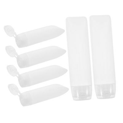 Didiseaon 6pcs Travel Bottles for Toothpaste Refillable Squeeze Bottles Pump Portable Empty Lotion Tubes