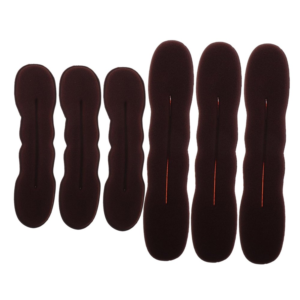 FRCOLOR 6pcs Hair Bun Maker Set Sponge Hair Bun Curler Versatile Styling Tool for Parties Weddings and Daily Use