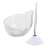 TOVINANNA Facial Mixing Bowl and for Skincare Ergonomic Glass Bowl for Smooth Mask Mixing Gentle Fan-shaped Brush for Even Application for Estheticians and Home Use view 1