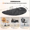 3ft x 5ft Salon Floor Mat, Lanstics Anti Fatigue Barber Shop Chair Mat for Circle Chair Base Hair Stylist Beauty Floor Mats Thick Half Round Office Comfort Floor Mat for Salon & Barber (Marble) view 2