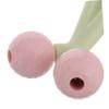 FOYTOKI Shaped Manual Face Roller Massager for Eye Puffiness Relief Portable Facial Beauty Tool for Relaxation Office and Travel Green view 3