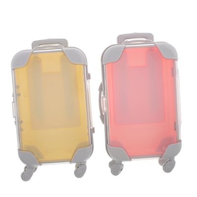 Mikinona 2pcs Mini Eyelash Storage Suitcase Transparent Travel Makeup Organizer for False Eyelashes and Accessories Compact Cosmetic Case for Easy Organization and Protection